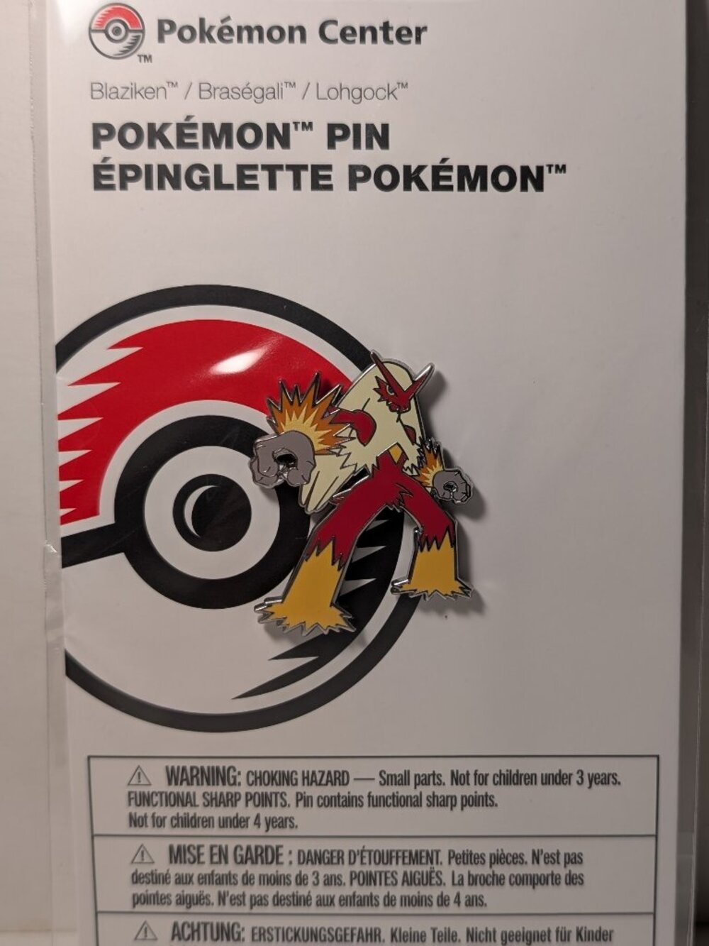 Pokemon TCG Blaziken Enamel Pin Official Nintendo Collectible Metal Badge